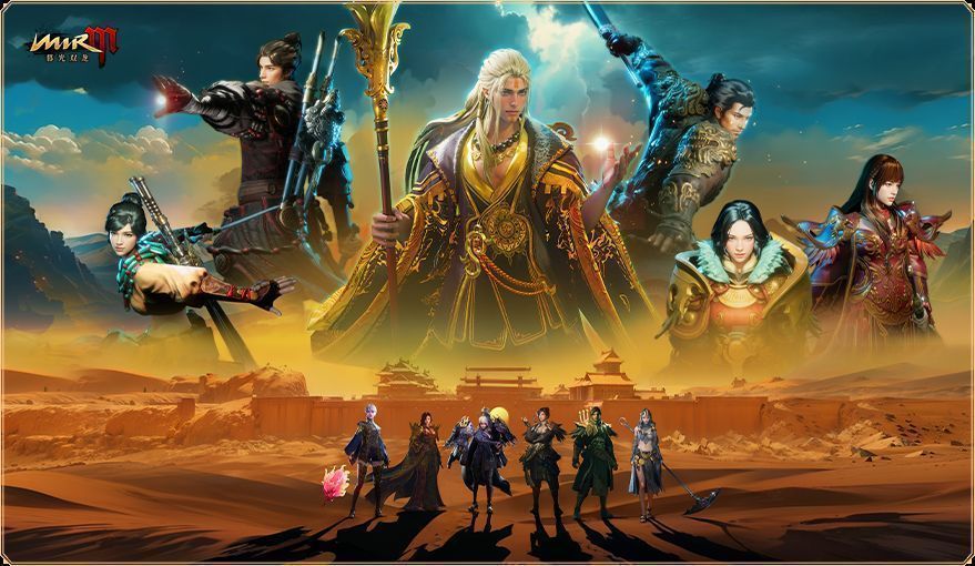 游戏中智能战斗系统触发连招特效的画面，法师角色自动释放多重法术，空中电光火石交织