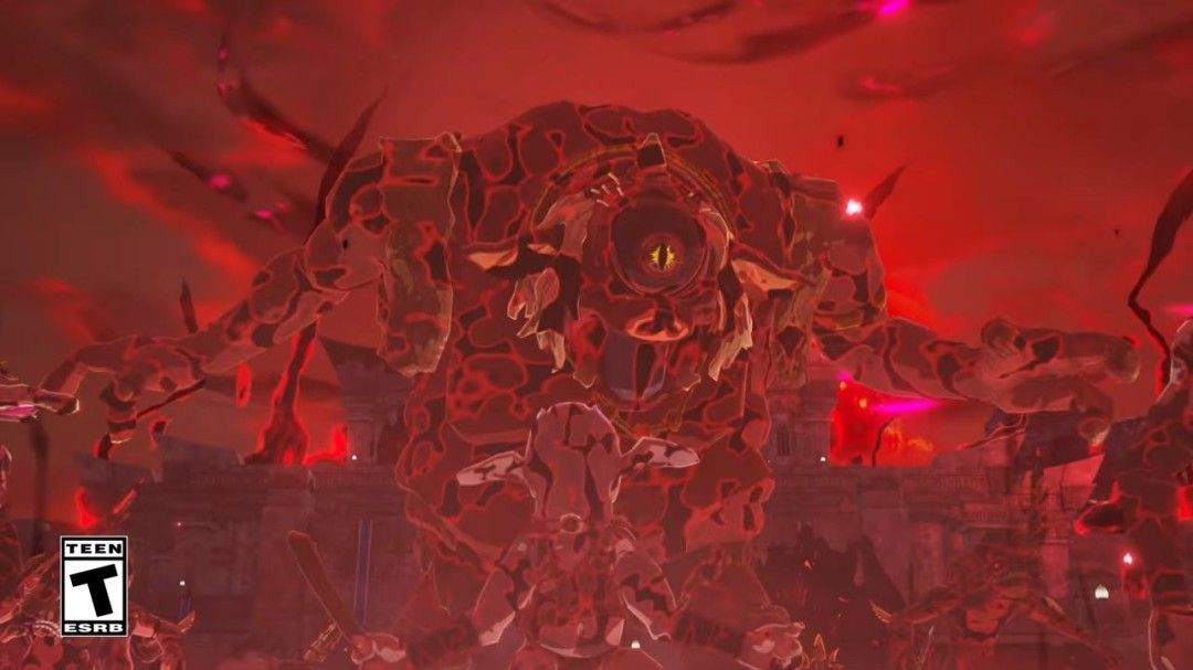 游戏实机战斗截图，角色使用近卫双手剑对抗大量敌军