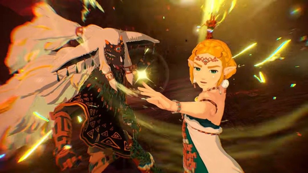 空中战斗场景，角色驾驭滑翔伞进行高速移动与空中打击