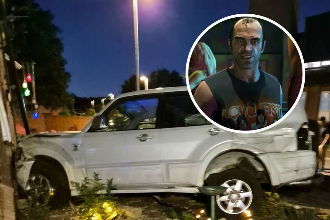 艾玛·格雷夫斯站在受损房屋前接受采访，神情仍显惊悸