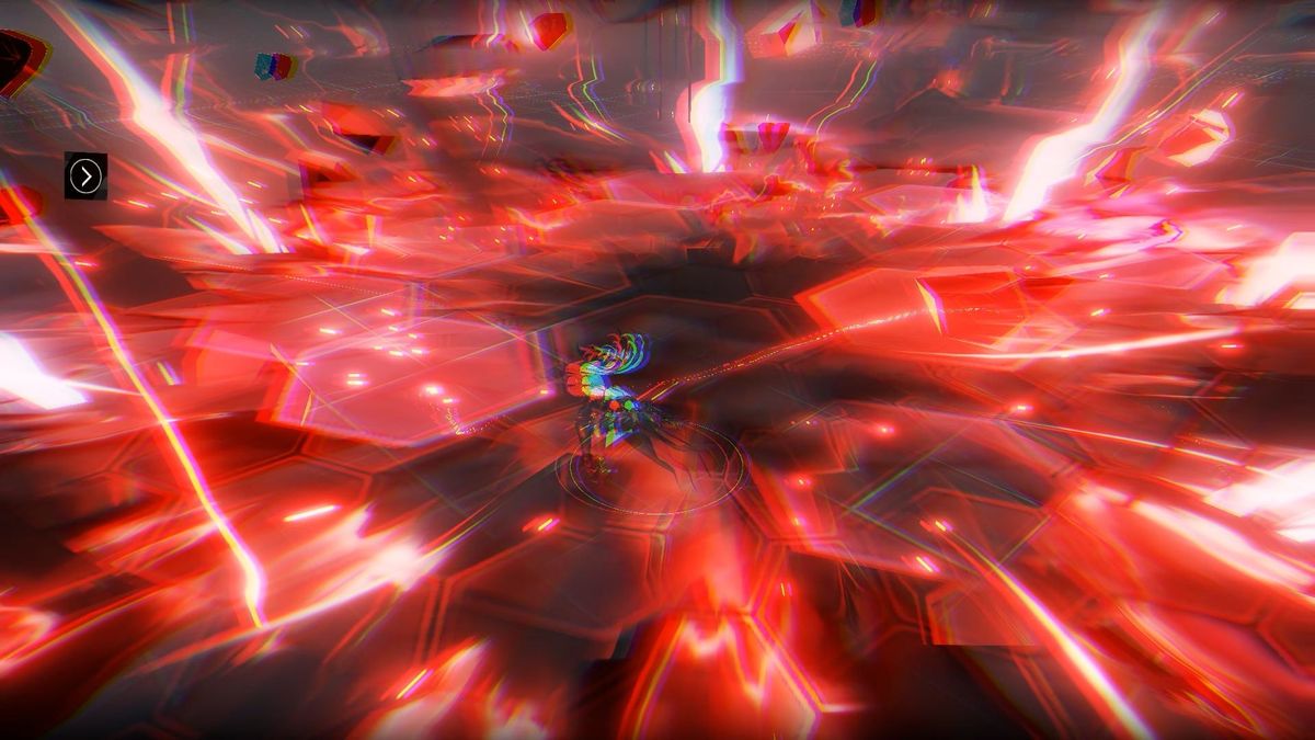 洁塔薇·破晓在释放红球技能后瞬间闪避，画面定格于能量爆发与残影交错的华丽特效中