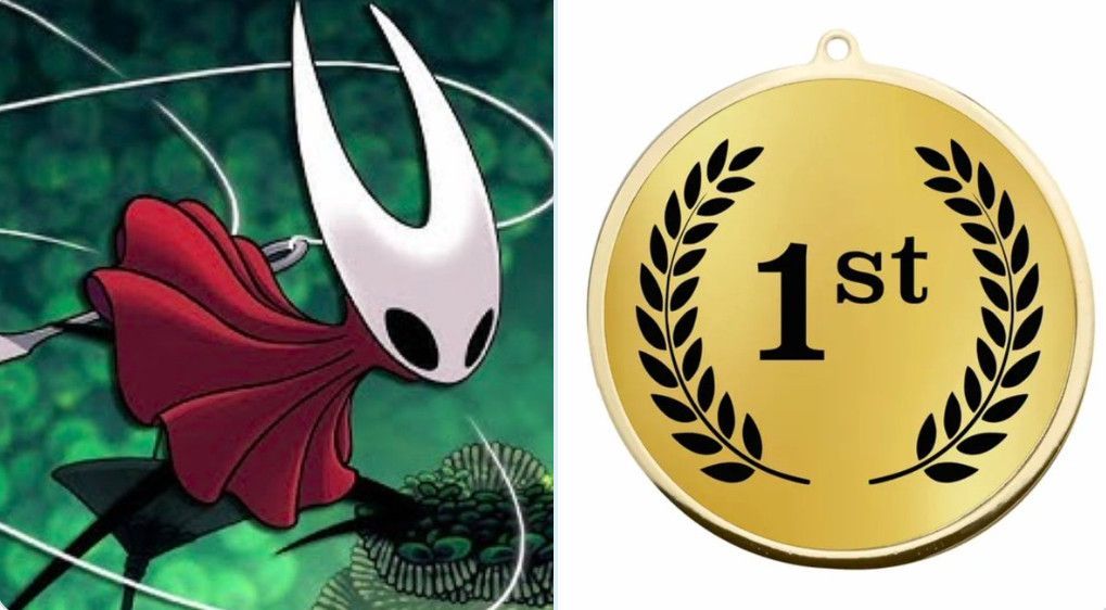 《空洞骑士：丝之歌》游戏画面，主角在昏暗洞穴中与发光敌怪激烈交战，场景充满神秘与危险氛围