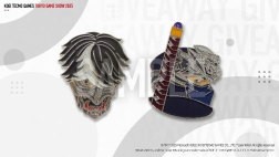 《NINJA GAIDEN 4》试玩区示意图，背景为火焰特效环绕的隼龙战斗画面