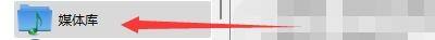 首选项窗口左侧选中‘媒体库’，右侧显示相关设置内容