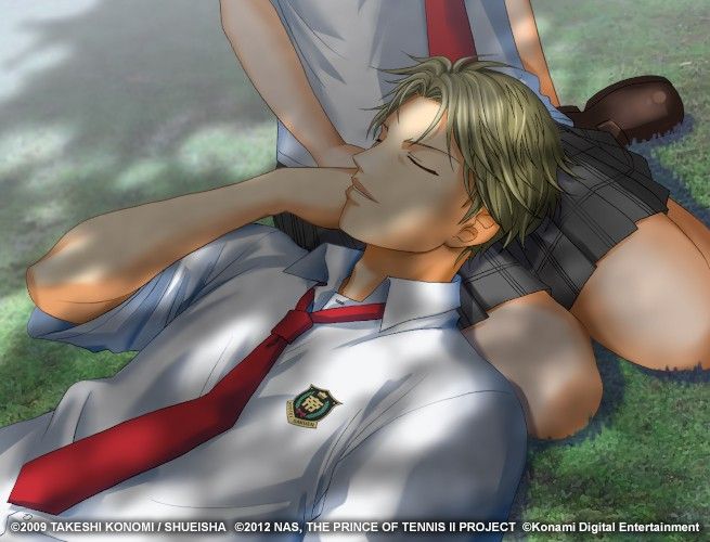 经典画面截图，呈现早期日式AVG风格场景布局