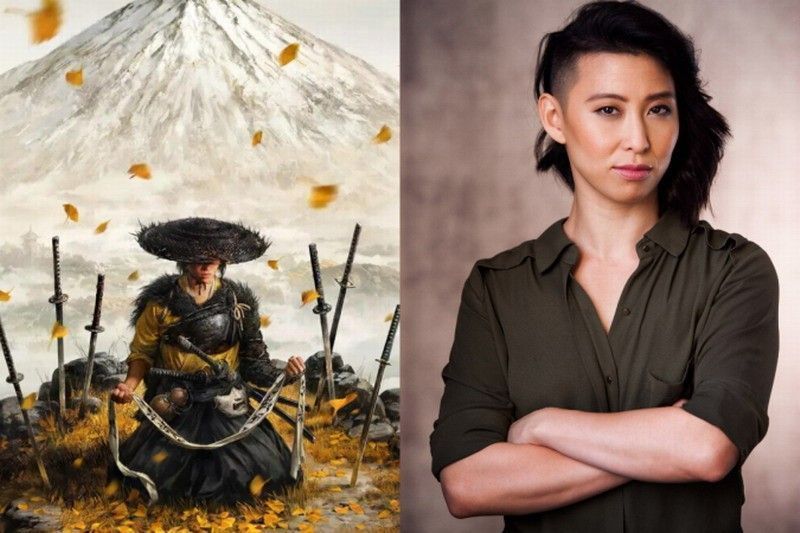 石井恵梨香饰演的《羊蹄山之魂》女主角笃，身穿和风猎装，眼神坚毅地望向远方