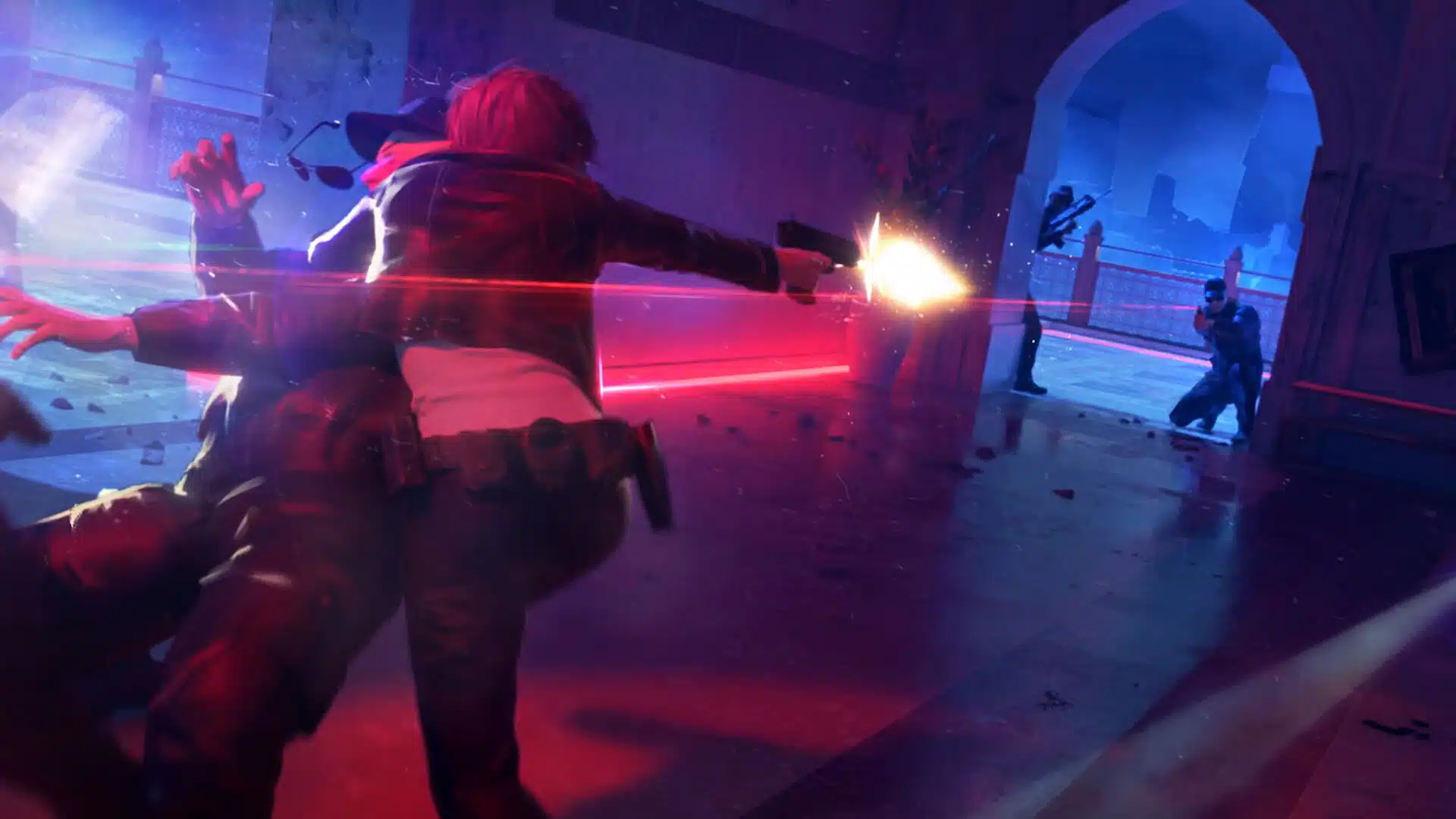 《完美黑暗：重启版》城市概念图，展现高楼林立与植被蔓延共存的未来都市