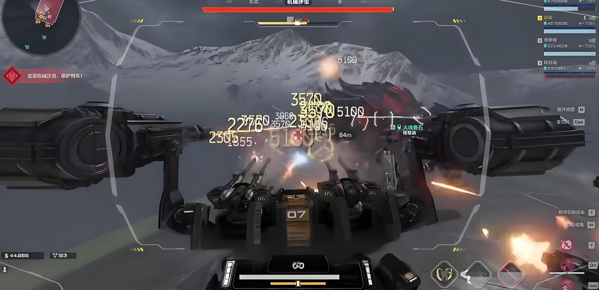 解限狂潮技能动画演示，多枚导弹锁定空中目标并连续爆炸，场面震撼