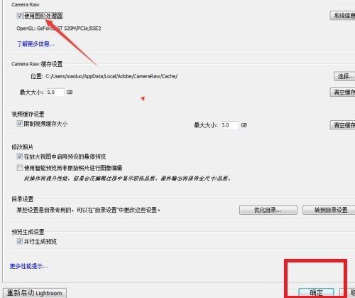 用户点击‘确定’按钮以确认并应用图形处理器启用设置