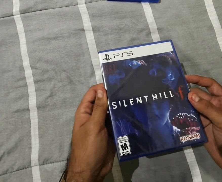 主角深水雏子站在被浓雾笼罩的日本小镇街道中央，四周建筑破败，天空灰暗压抑