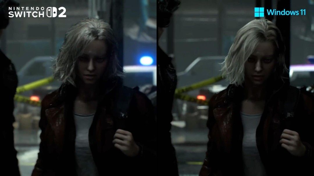 墙壁材质与投影清晰度对比，PC版更锐利