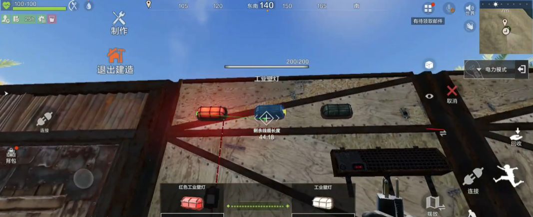 玩家在游戏内操作界面中进行电路连接的画面，鼠标指向一个闪烁的接线点