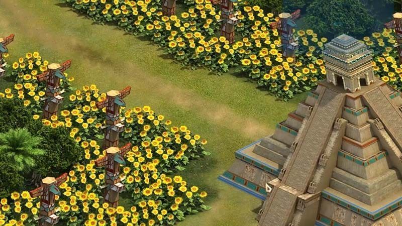 游戏中大型沙盘地图实景截图，山脉蜿蜒、河流穿行，资源点分布其间，体现真实地理战略布局