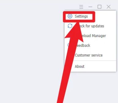 Flash中心设置选项列表中高亮显示settings按钮