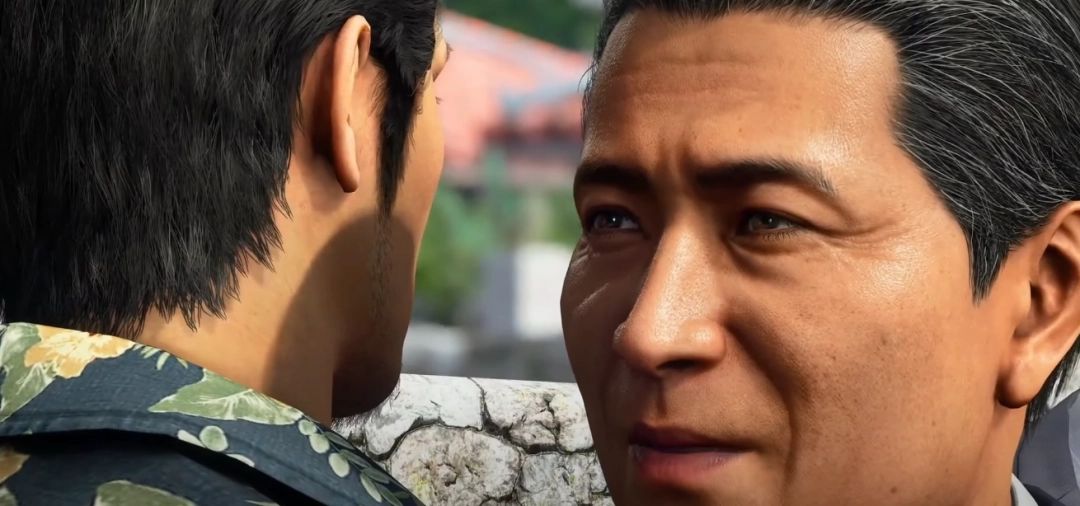 战斗场景，桐生一马挥拳击倒敌人，地面碎裂，特效逼真