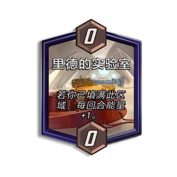 ‘里德的实验室’区域俯瞰图，布满高科技仪器与全息投影