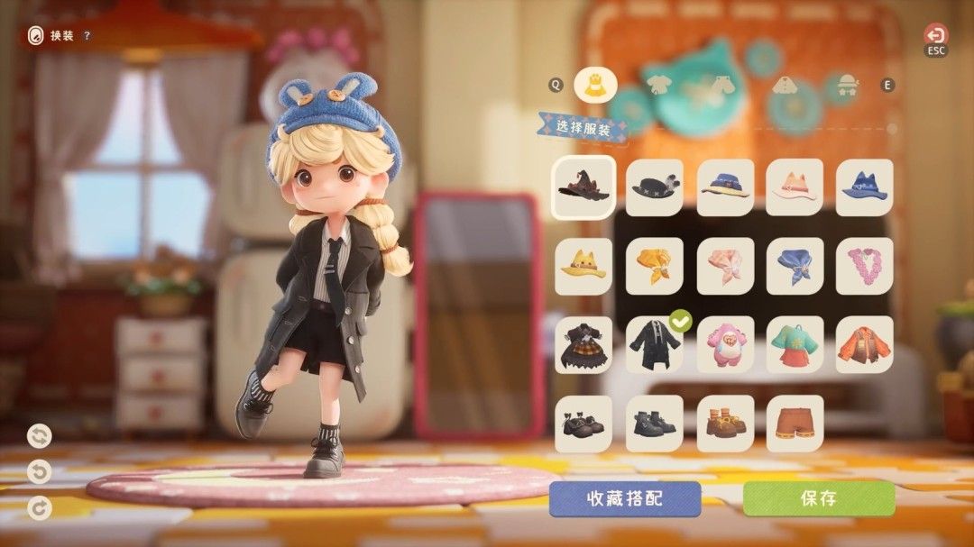 玩家在夜晚的桌面世界中点亮萤火虫灯笼，四周静谧，星光与灯光交相辉映