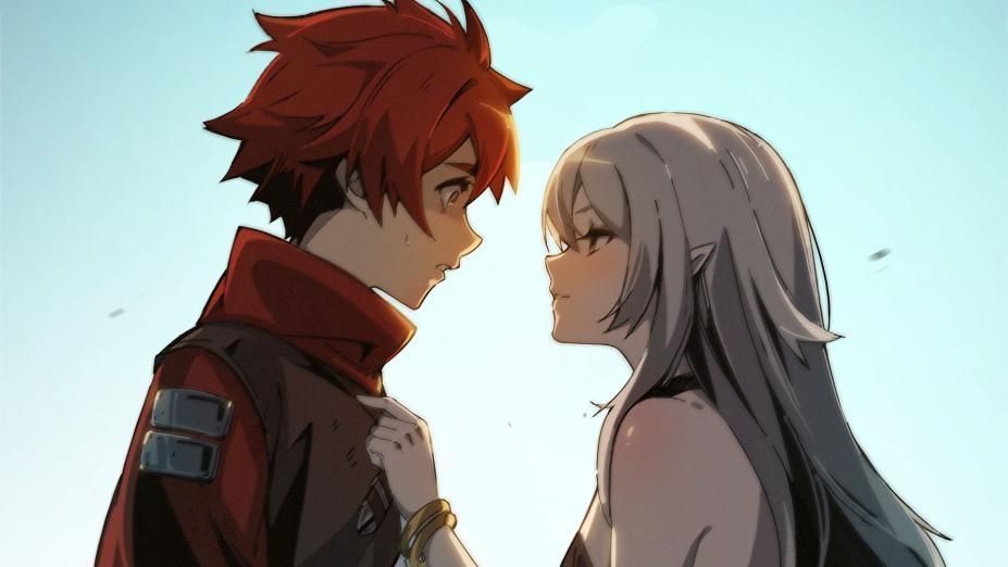 游戏场景原画，展现废弃教堂与藤蔓缠绕的诡异森林环境