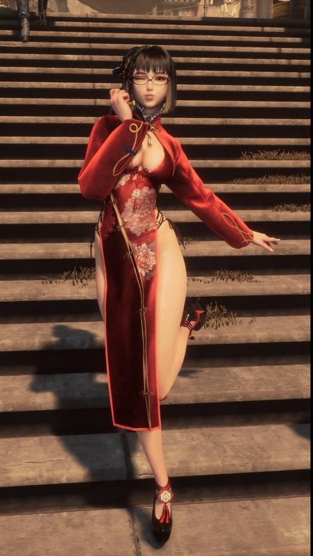 伊芙侧身持剑，战斗姿态凛然，发丝随风飘动，光影效果细腻