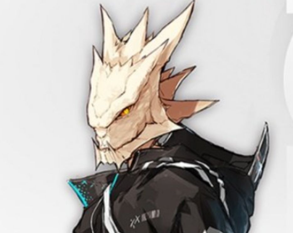 《明日方舟：终末地》官方宣传图，展示未来感十足的城市景观与机械设施，人物造型偏向写实科技风，无明显兽人特征