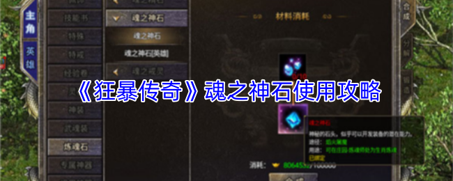 玩家在游戏界面与炼魂师NPC对话，屏幕上显示‘生肖炼魂’选项及当前装备炼魂等级