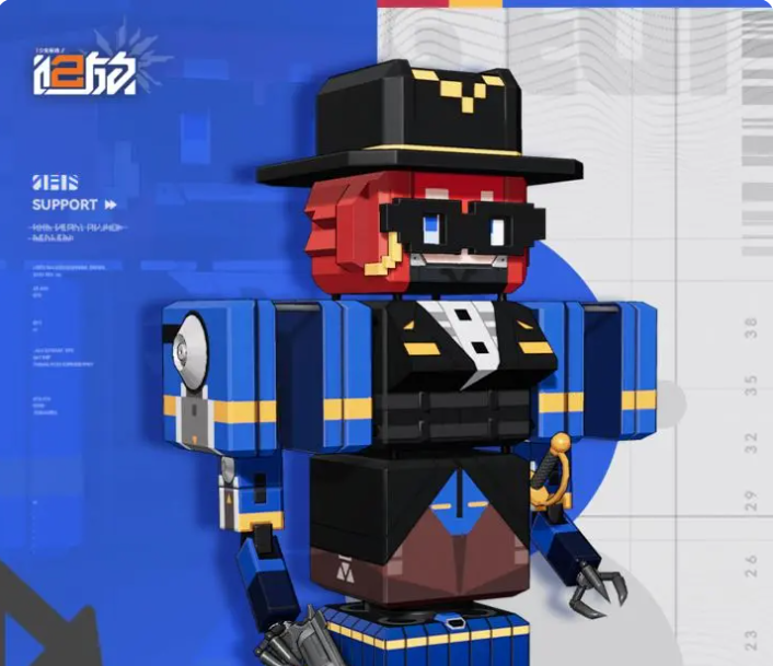 心愿怪盗Z·熔岩立绘，全身覆盖赤红装甲，胸口有明亮火焰光源，周身环绕高温气流