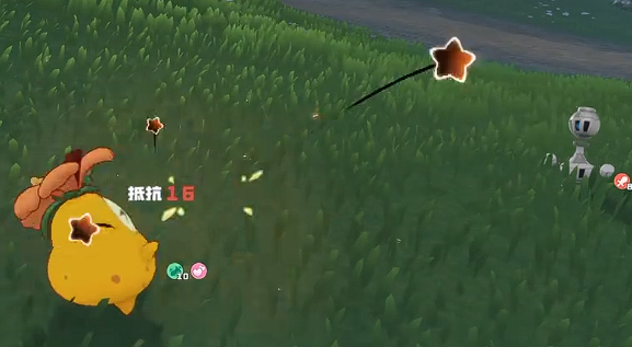 菊花梨立于战场中央，技能图标环绕周身，彰显其全面能力