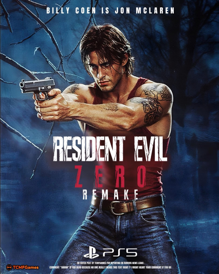 《生化危机0》重制版UI界面与武器系统概念图，呈现现代化设计风格与复古元素融合