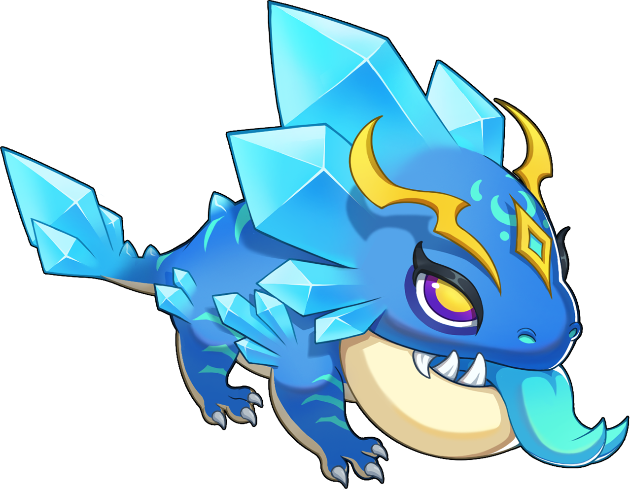 贝洛宝克尔·雪晶皮肤展示，通体覆盖晶莹雪花，背景为冬日森林