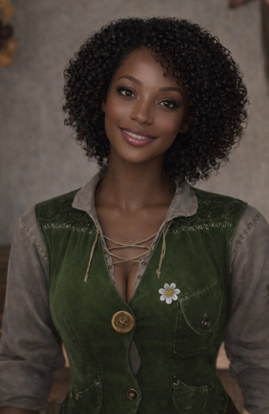 四组并列对比图：左为原始NPC建模，右为AI优化版本，涵盖不同年龄层与职业设定的黑人女性角色