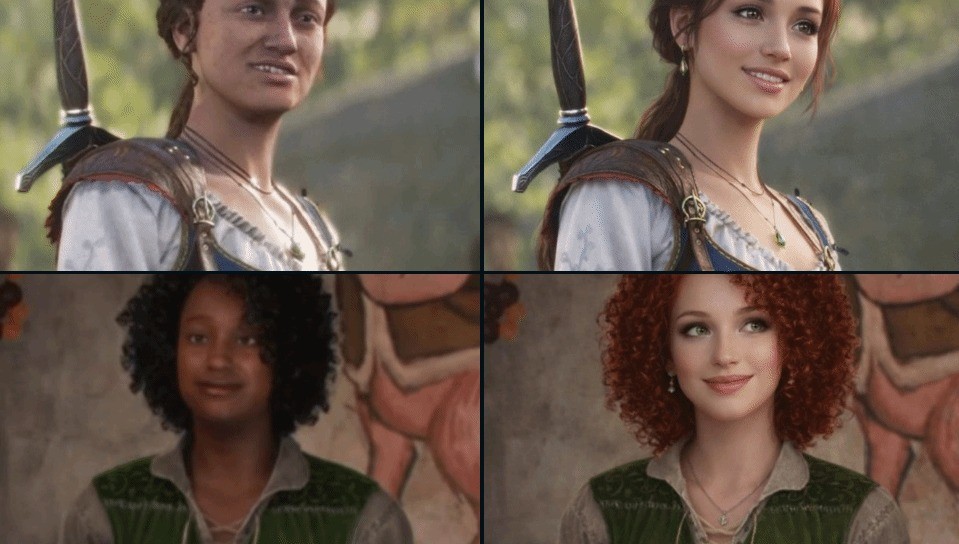 玩家自制同人海报：重制角色手持《神鬼寓言》经典魔法书，背景融合阿尔比恩古堡与非洲图腾元素