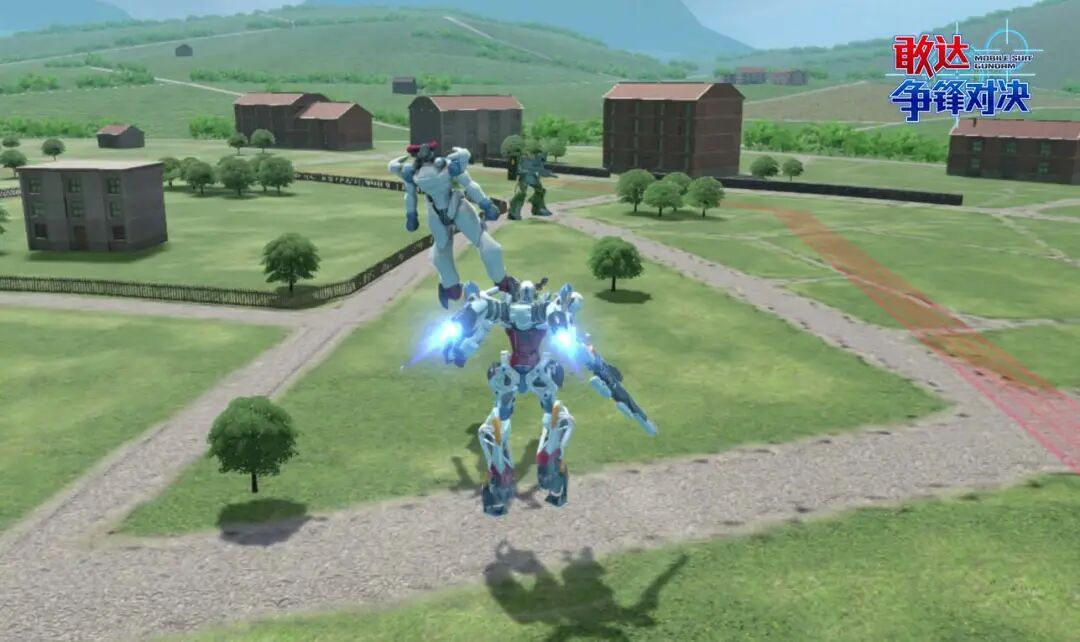 仿真气球飞行轨迹：粉红色圆球悬浮前进，表面闪烁雷达锁定红点，尾部拖曳淡蓝色轨迹光