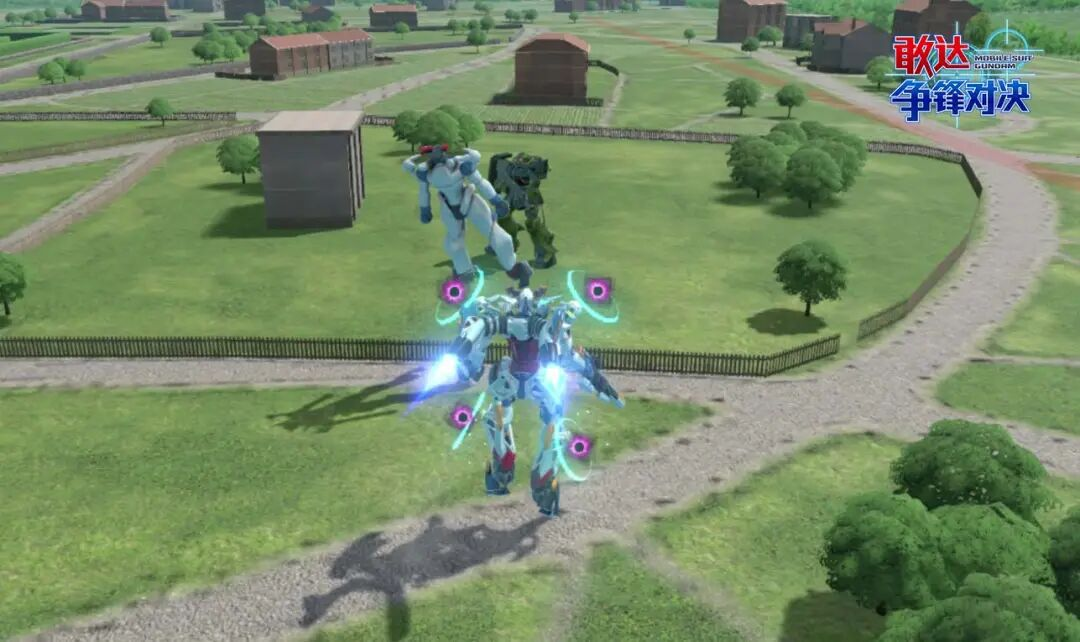 仿真气球最终爆炸：粉色气球撞上敌机瞬间膨大，迸发环形冲击波与橙红色火焰特效