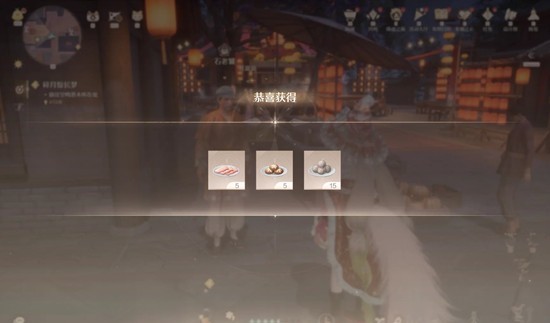 玩家视角火锅操作界面：左手持长柄勺正将青翠蔬菜滑入红油锅中，蒸汽升腾，右下角悬浮‘上菜成功+5经验’提示弹窗