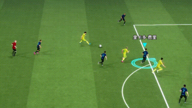 费里施展飞身铲球技能的GIF动图：高速侧滑铲断，尘土飞扬，球权瞬间易主，动作流畅且充满力量感