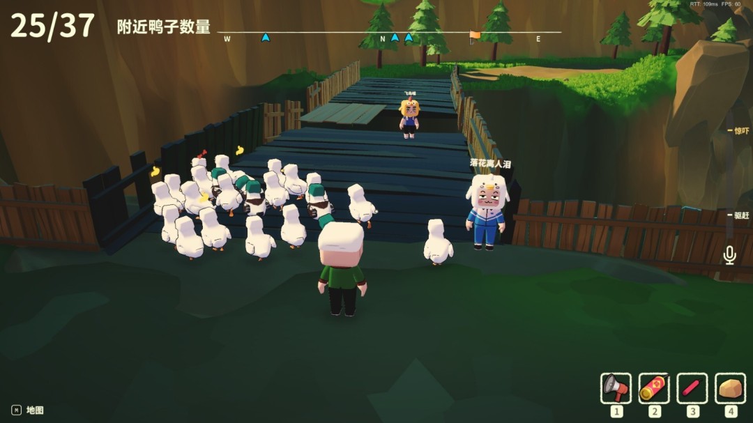 游戏地图缩略图集：从青翠山麓、泛蓝冰原、金黄沙漠到紫雾沼泽，四大地貌风格迥异，每处地形均标注物理交互提示图标（如冰面打滑、沙丘陷落）