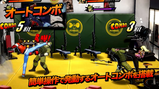 Boss战实机画面：巨型机械拳手挥出重拳，主角侧身闪避，火花四溅，UI右上角显示实时连击数与怒气值充能条