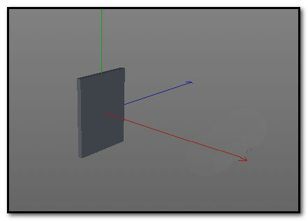 正视图中立方体已转为可编辑状态，顶部四个控制点被高亮选中，红色X轴箭头正将它们整体向右平移至白色弧线起点处