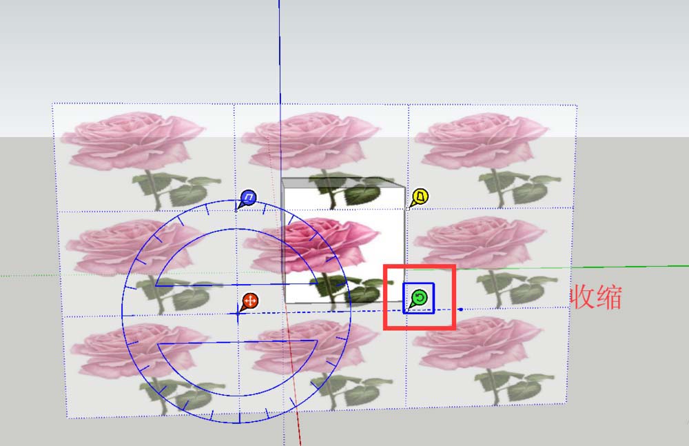 调整完成的墙面特写，花朵纹理居中对齐砖缝，花瓣轮廓锐利无锯齿，整体光影过渡自然