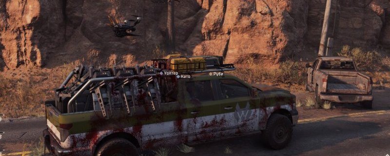 《毒液突击队》游戏内界面特写：角色手持深灰色MAG 5通用机枪，枪身带有战术导轨与大型弹链供弹箱，背景为昏暗工业废墟场景