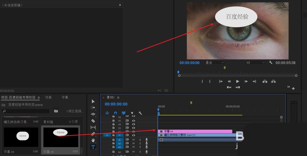 效果面板截图：‘变换’效果已拖入至效果控件区，图标呈蓝色高亮状态，下方列表显示‘位置/缩放/旋转’三级参数