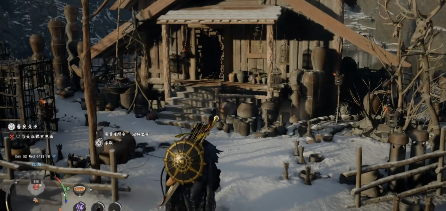 推门瞬间视角：室内布满旋转的精密钟表机构，中央工作台悬浮着正在锻造的发光钻头，女巫背影披着星纹斗篷专注操作