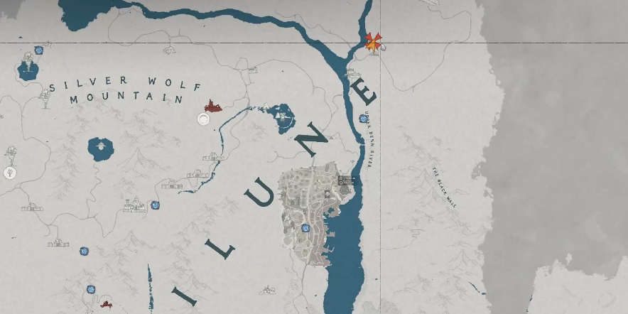 营地内部实景视角，镜头聚焦于左侧铁木武器架，闪电长枪清晰可见，枪身缠绕细密跳跃的蓝色电流特效