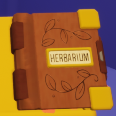 游戏主界面右下角UI特写：半透明圆形按钮悬浮于草地边缘，图标为一片舒展的蕨类植物剪影，周围泛着淡金色微光，暗示其重要交互地位