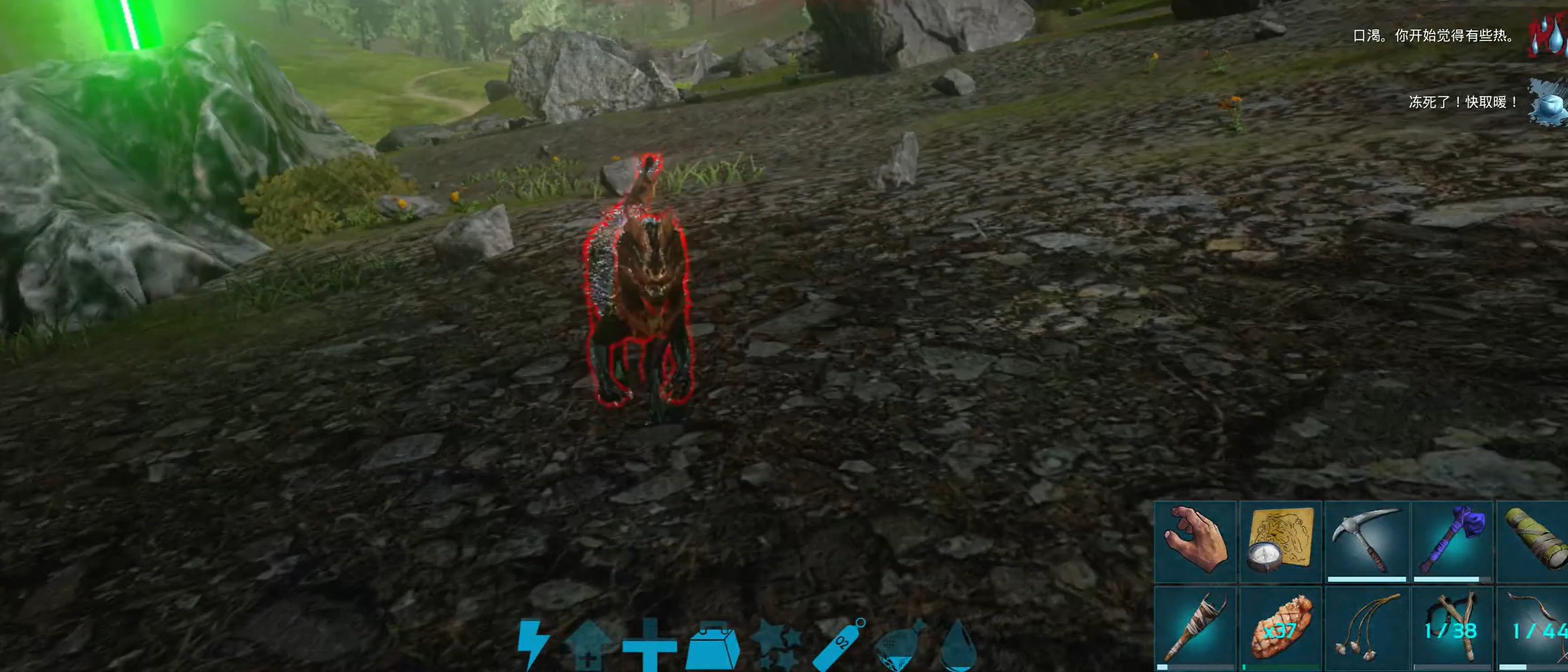 游戏内对比图：左侧为木质普通弓，右侧为流光溢彩的传说弓，箭矢悬浮于弓弦之上，UI清晰标注二者伤害（42→70）、射程（55m→92m）及装填速度差异