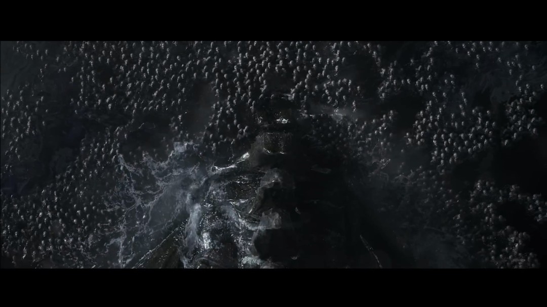 环境细节图：废弃教堂内部，墙壁布满蠕动的黑色脉络，地面镶嵌着被腐蚀的金色圣徽，中央祭坛上悬浮着三枚旋转的微型灵魂石投影